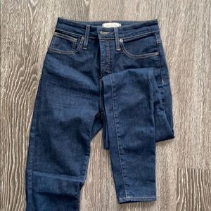 Madewell Dark curvy skinny jeans